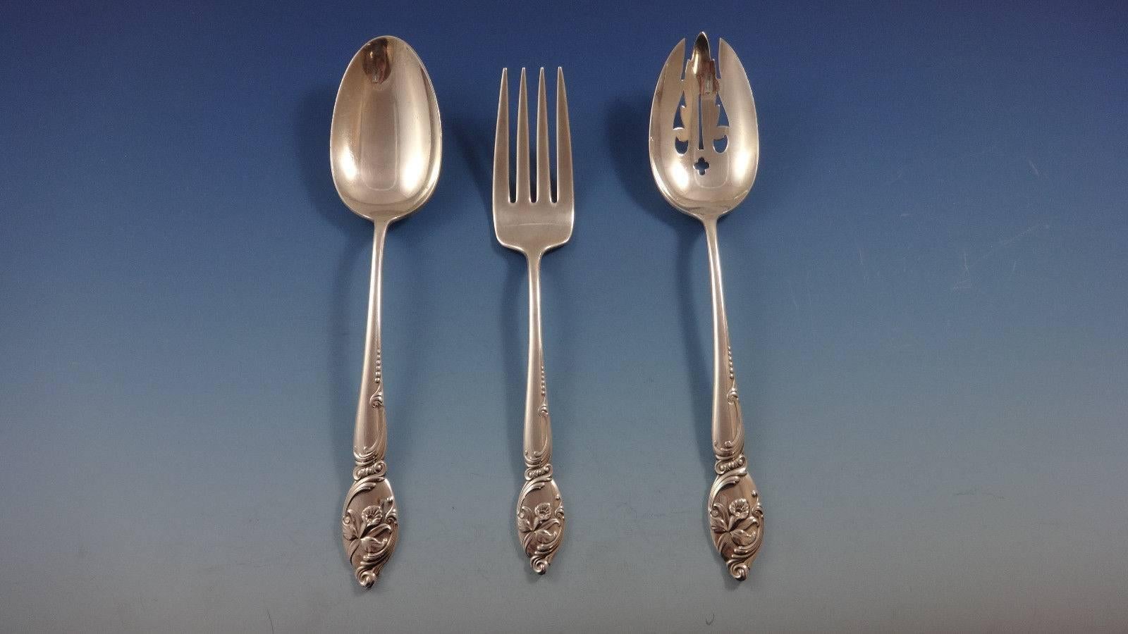 Enchanting Orchid by Westmorland Sterling Silver Flatware Service 8 Set 46 Pcs 2