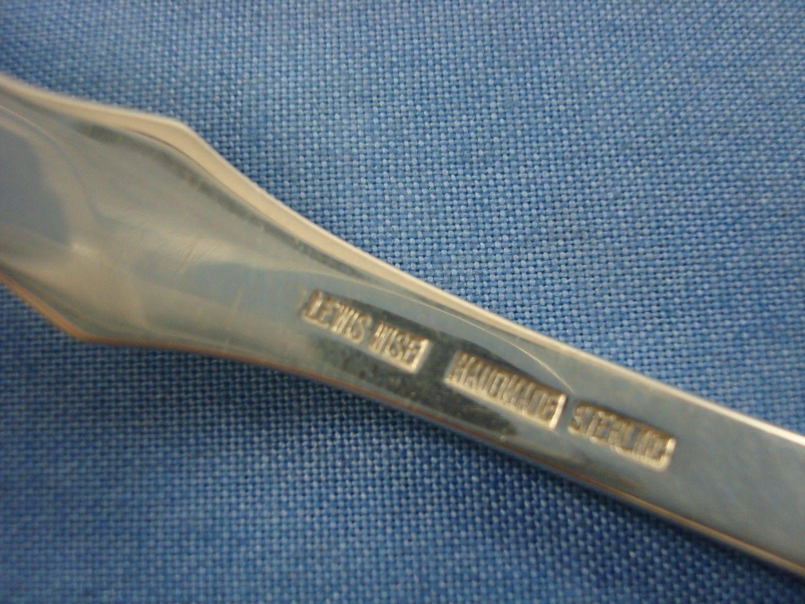 Fiddle by Lewis Wise Sterling Silver Flatware Set Service Hand-Wrought 48 Pieces 2