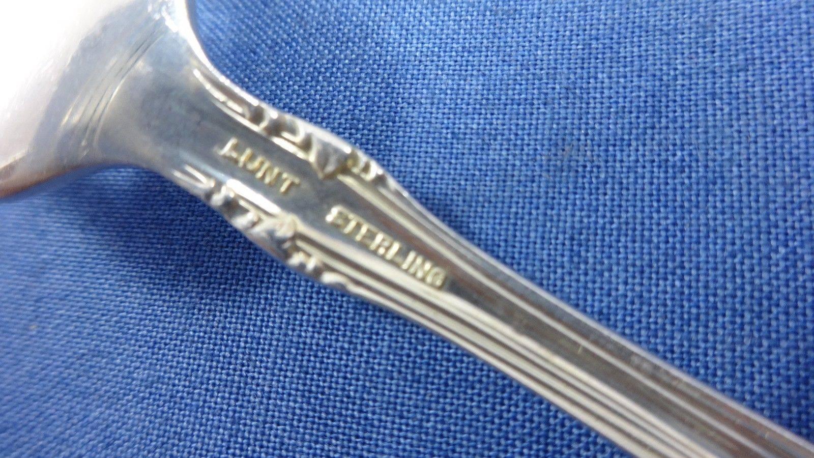 Mid-20th Century Georgian Manor by Lunt Sterling Silver Flatware Set for Eight Service 54 Pieces For Sale