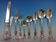 Imperial Queen by Whiting Sterling Silver Flatware Set of 12 Service 115 Pieces