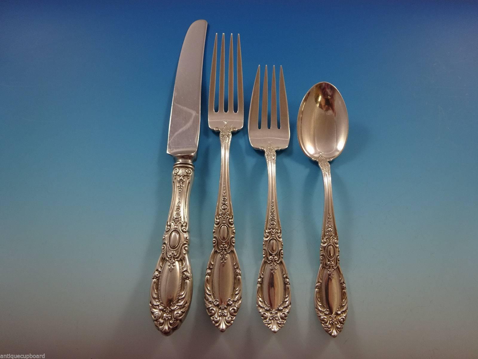 American King Richard by Towle Sterling Silver Flatware Set for Eight Service 40 Pieces