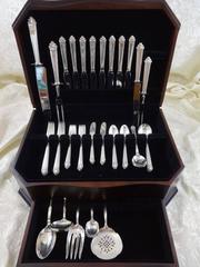 Juliana by Watson Sterling Silver Flatware Set Service 57 Pieces