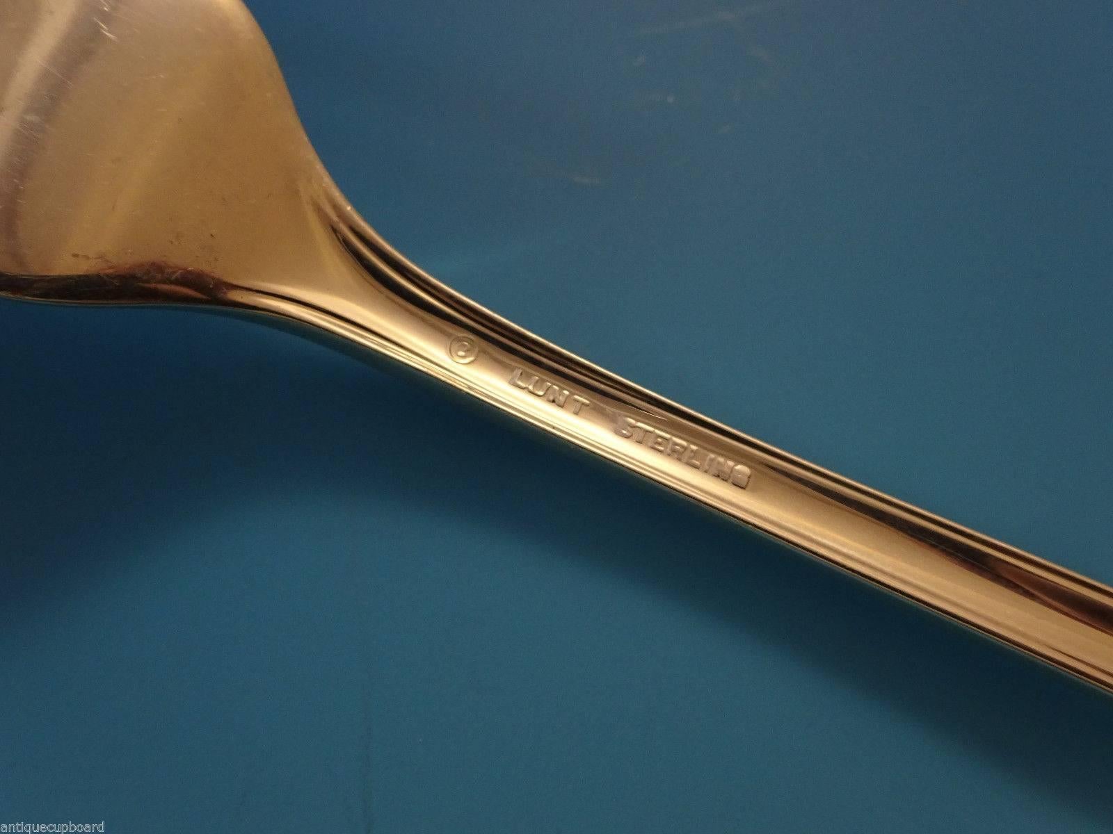 Service de couverts en argent sterling pour huit personnes 33 pièces Delicacy by Lunt Excellent état - En vente à Big Bend, WI