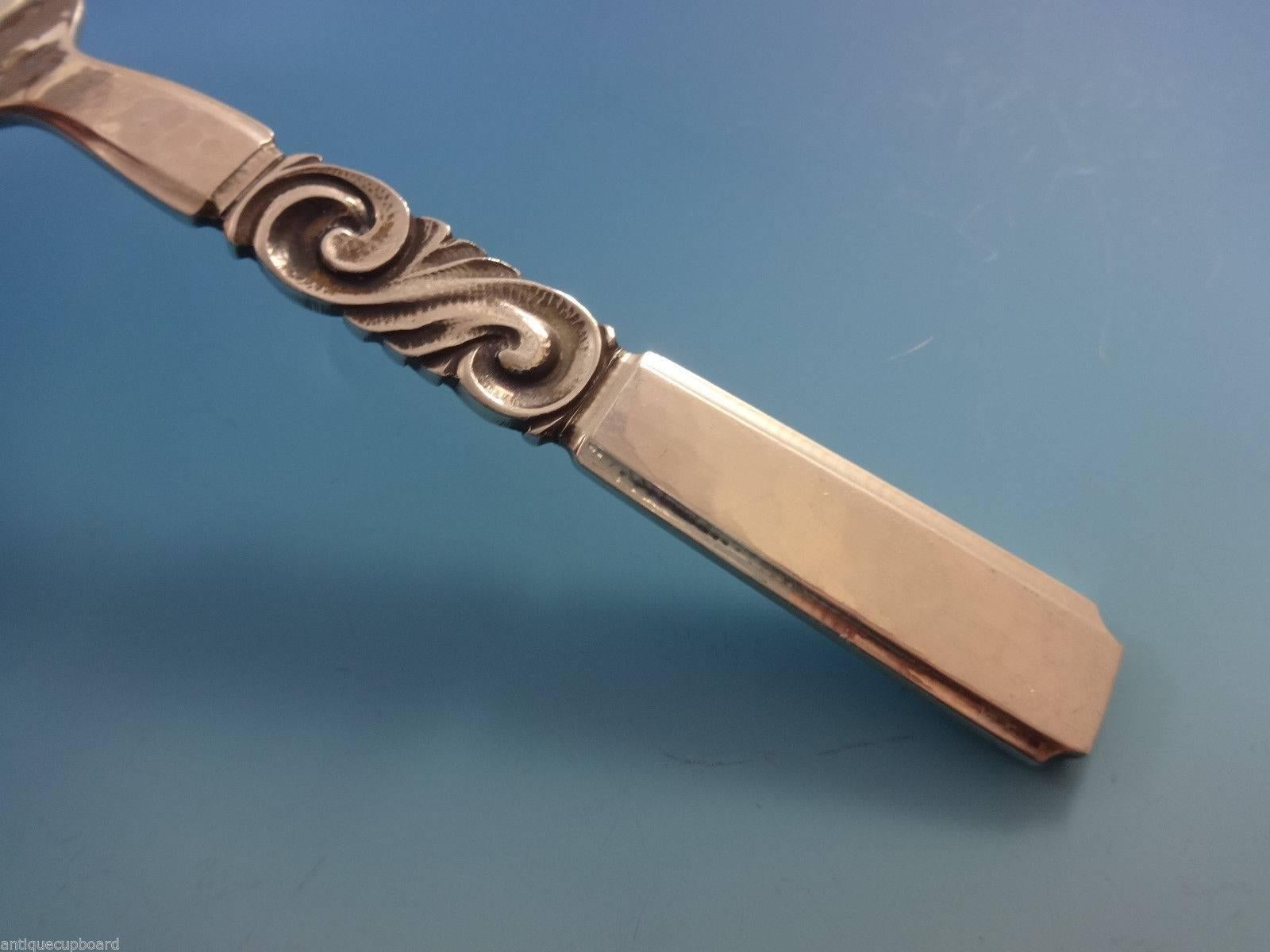 Scandinavian Modern Scroll by Georg Jensen Sterling Silver Flatware Dinner Set 12 Service 175 Pcs