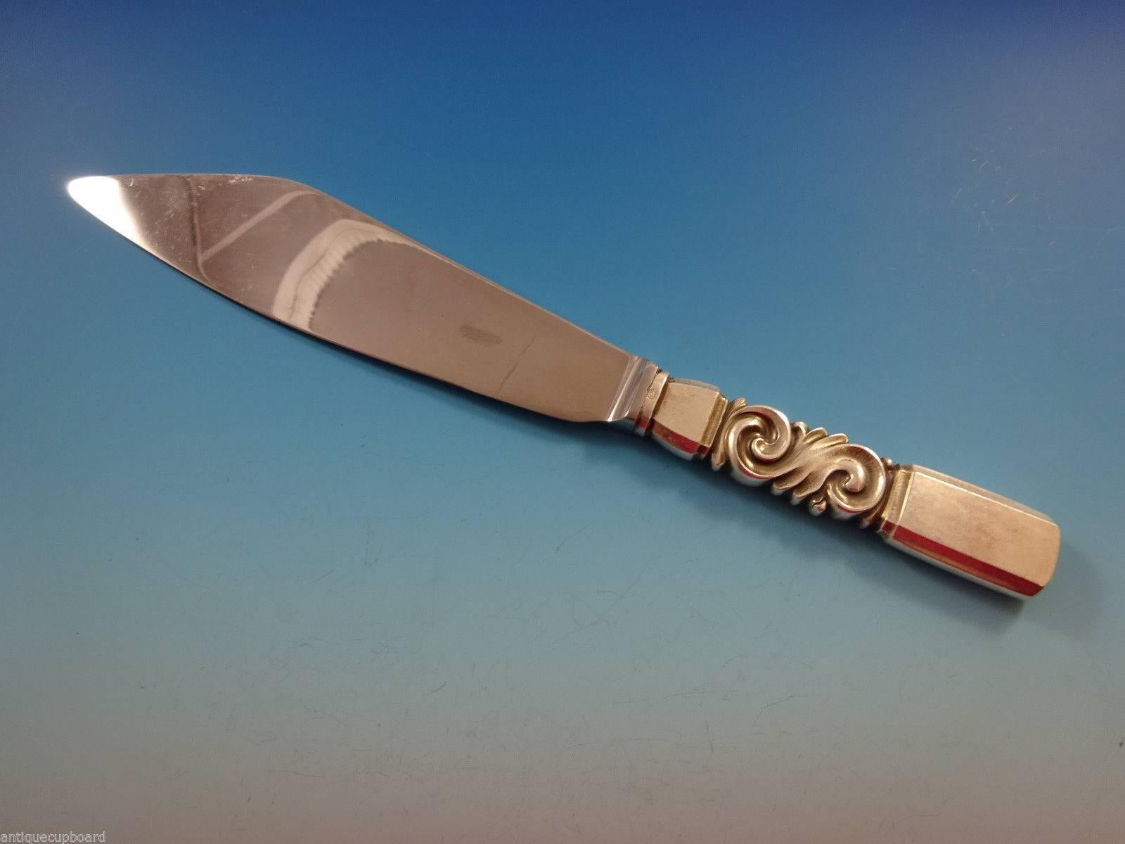 Scroll by Georg Jensen Sterling Silver Flatware Dinner Set 12 Service 175 Pcs 3