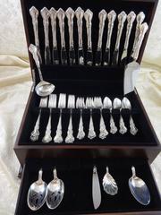 Savannah by Reed & Barton Sterling Silver Flatware Set 12 Service Luncheon 55-Pc