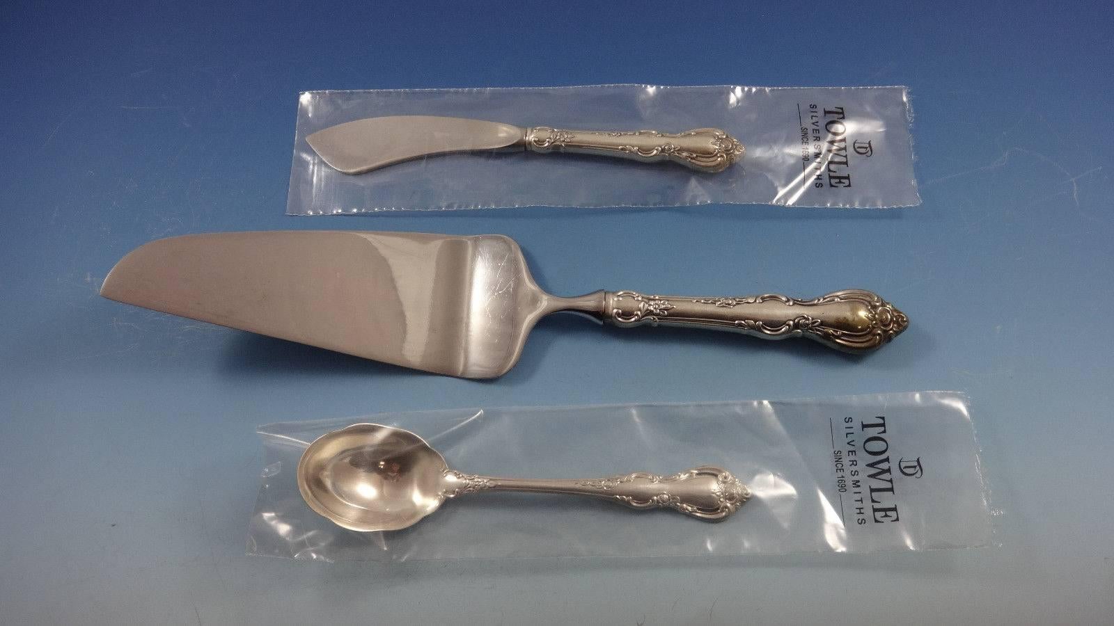 American Spanish Provincial by Towle Sterling Silver Flatware Set of 12 Service New