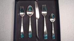 New Vivianna Georg Jensen Stainless Steel Flatware Set for 12 Service, 60 Pieces