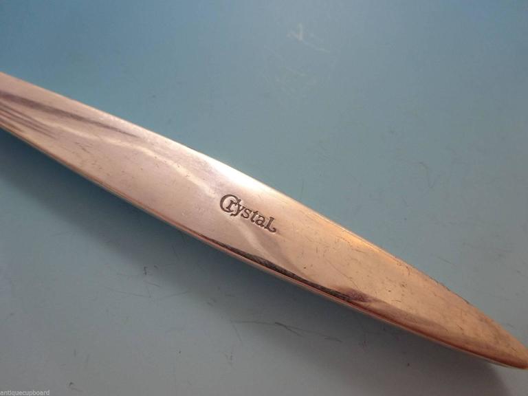 Crystal by International Sterling Silver Flatware Set 12 Service 54 Pcs