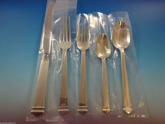 Hampton by Tiffany & Co, Sterling Silver Flatware Dinner Set 12 Service 64 Pcs