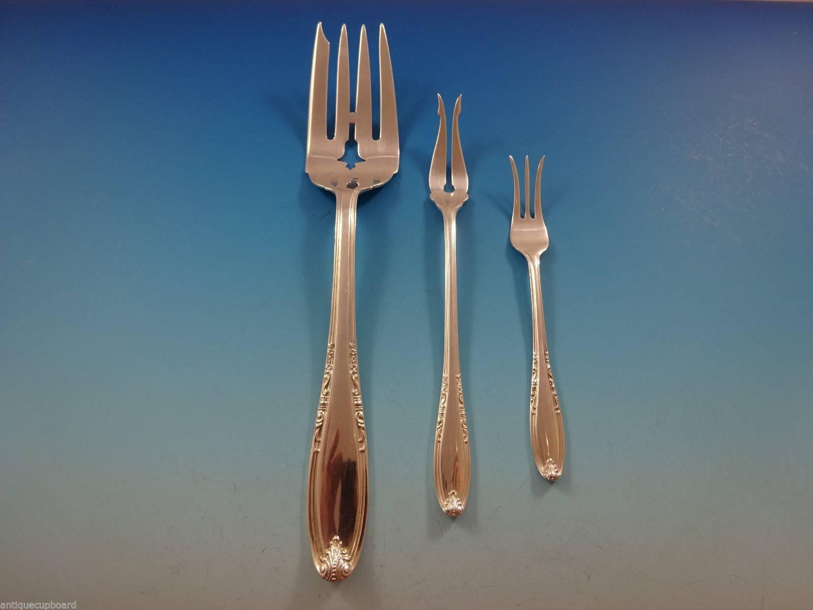 Leonore by Manchester Sterling Silver Flatware Set for 12 Service 94 Pieces 1