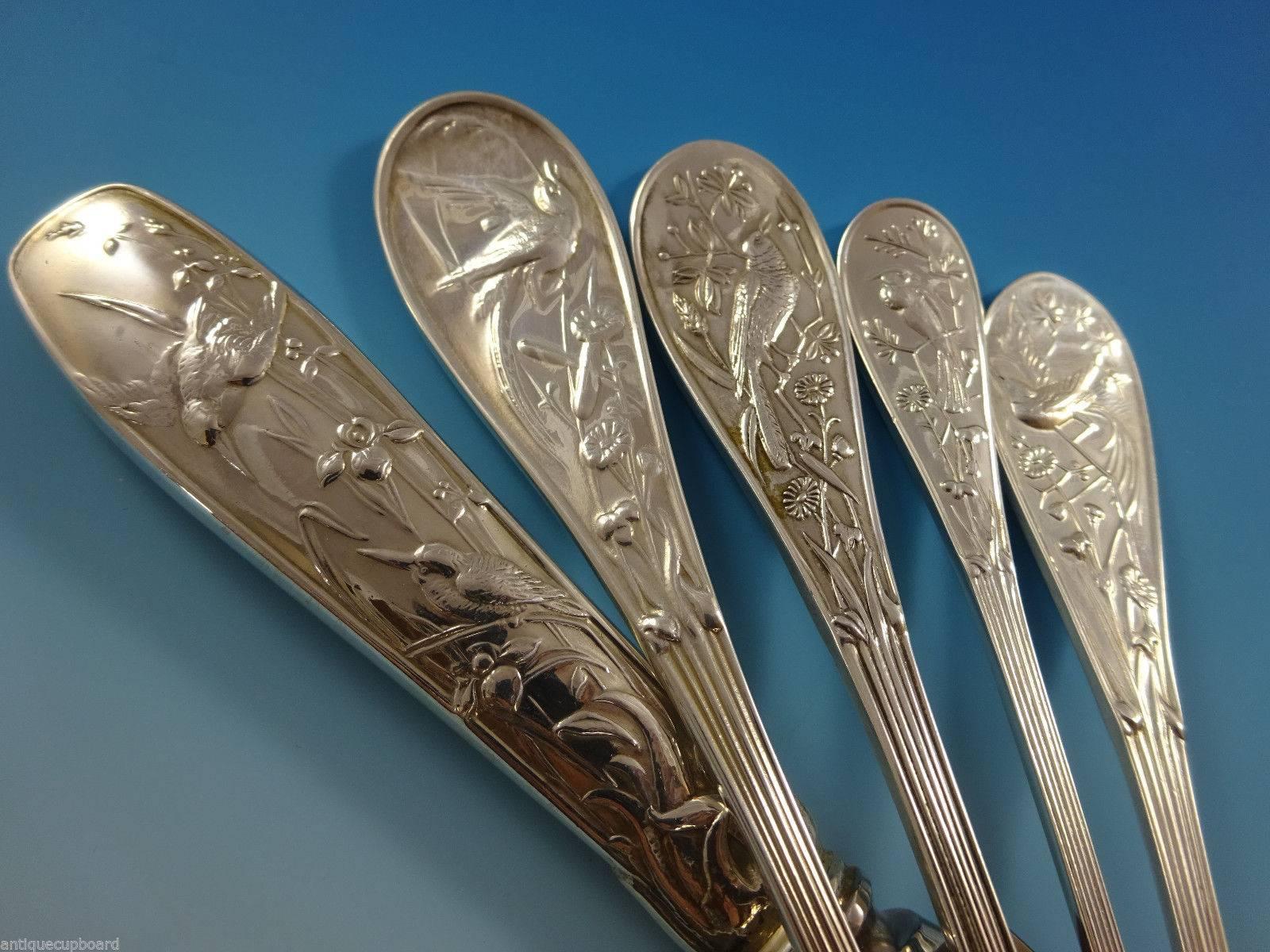 tiffany sterling silver flatware audubon