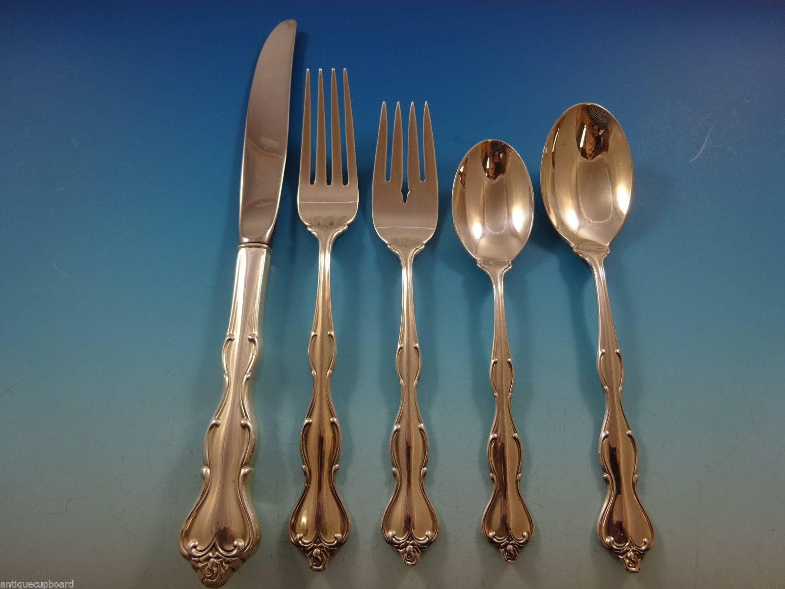 Since 1898, International Silver has been taking great pride in crafting high quality sterling silver flatware. Classic and incredibly versatile, this timeless design will complement any decorating style. Sterling flatware from International is a