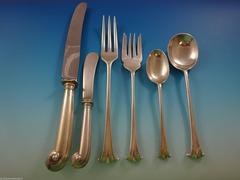English Onslow by CJ Vander Sterling Silver Dinner Flatware Set 12 Service 74 Pc