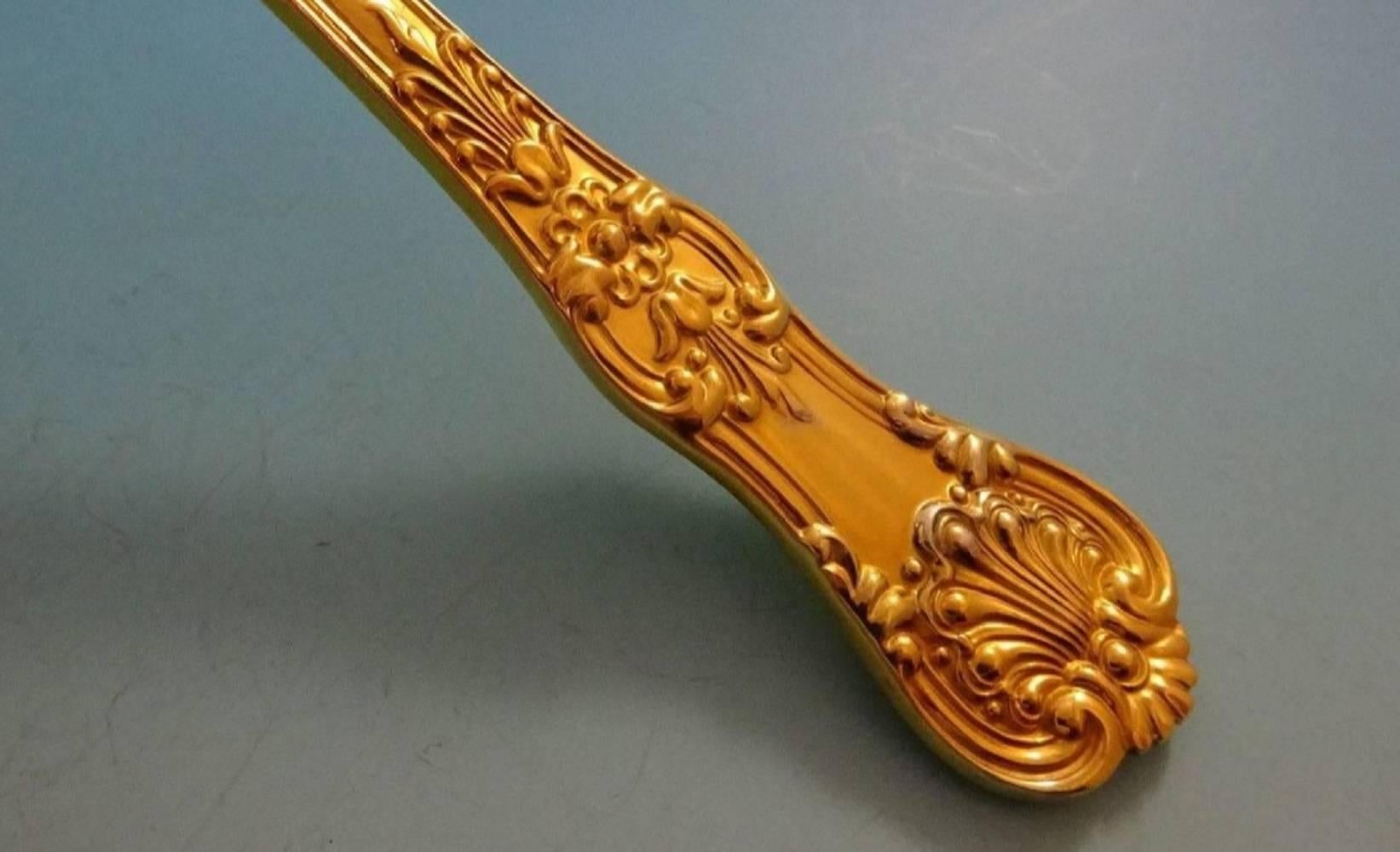 English King sterling silver set Vermeil Gold by Tiffany 
Co