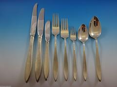 Gossamer by Gorham Sterling Silver Flatware Set for 12 Service 90 Pieces Modern