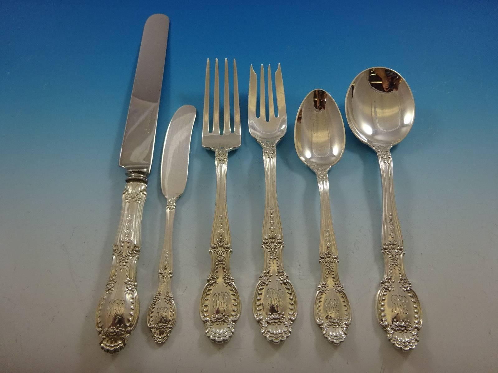 Richelieu by Tiffany and Co Sterling Silver Flatware Service Set 36 Pieces In Excellent Condition In Big Bend, WI