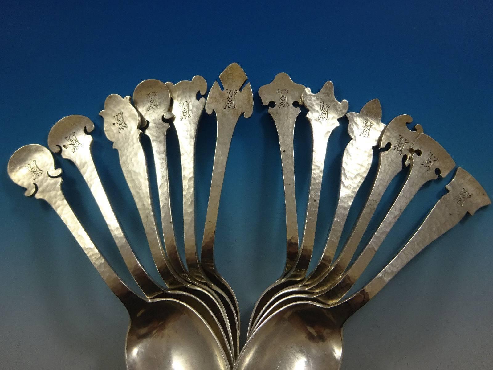 20th Century 14th Century by Shreve Sterling Silver Flatware Service 12 Set 140 Pieces