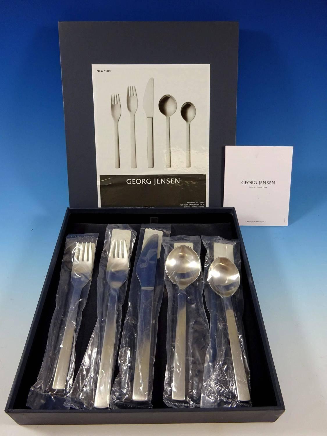 Danish New York by Georg Jensen Stainless Steel Flatware Set for 4 Service of 20 Pieces