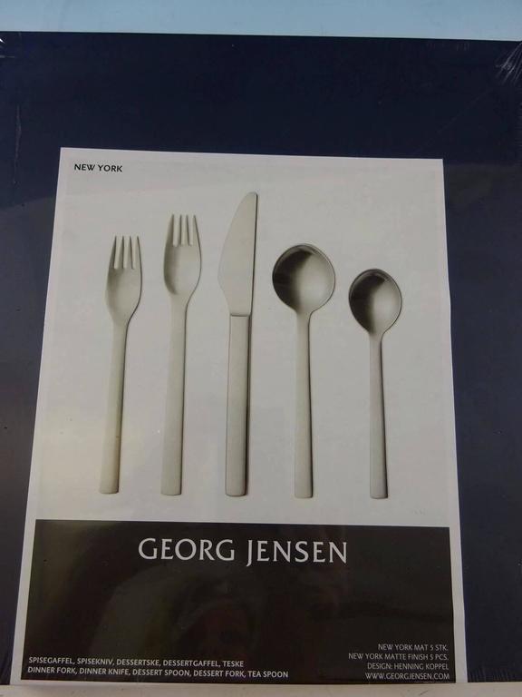 New York by Georg Jensen Stainless Steel Flatware Set for 4 Service of 20  Pieces at 1stDibs