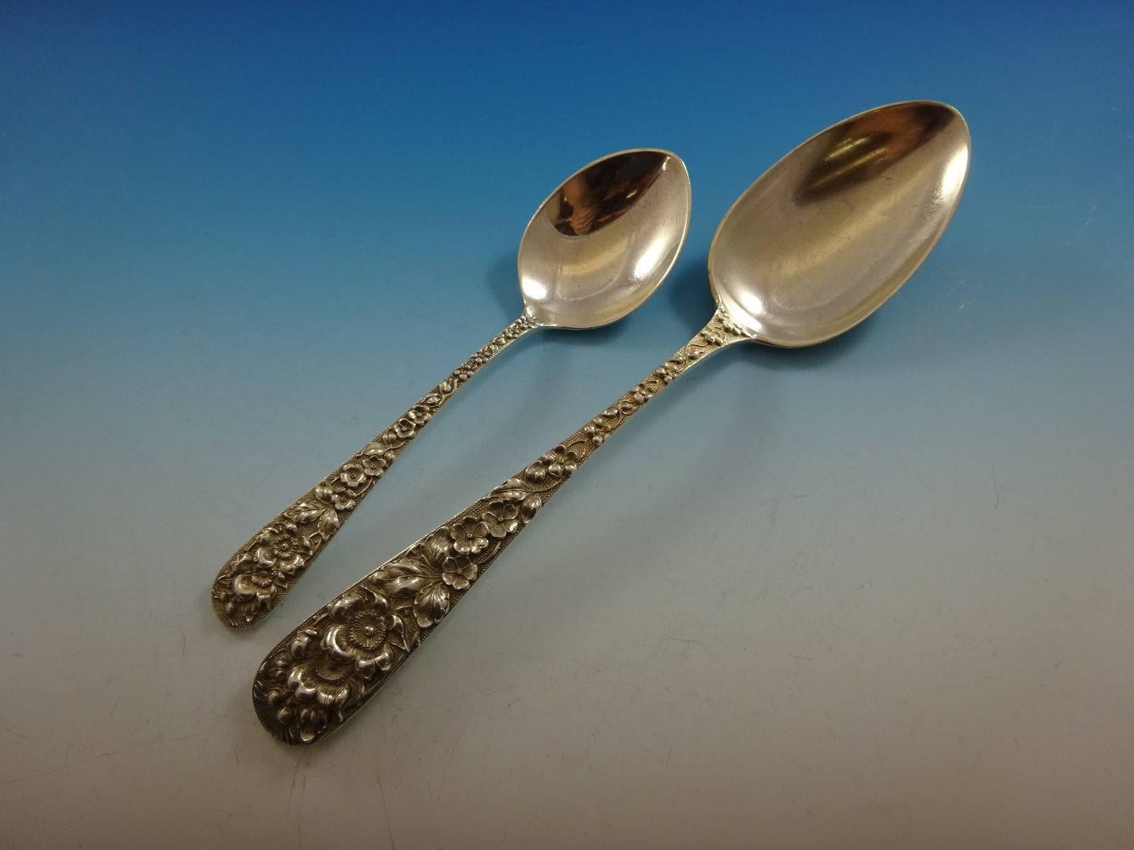 Forget Me Not by Stieff Sterling Silver Flatware Service for Eight Set 61 Pieces 1