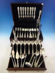 Forget Me Not by Stieff Sterling Silver Flatware Service for Eight Set 61 Pieces