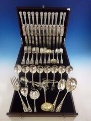 Chrysanthemum by Durgin Sterling Silver Flatware Service 12 Set 102 Pcs Dinner