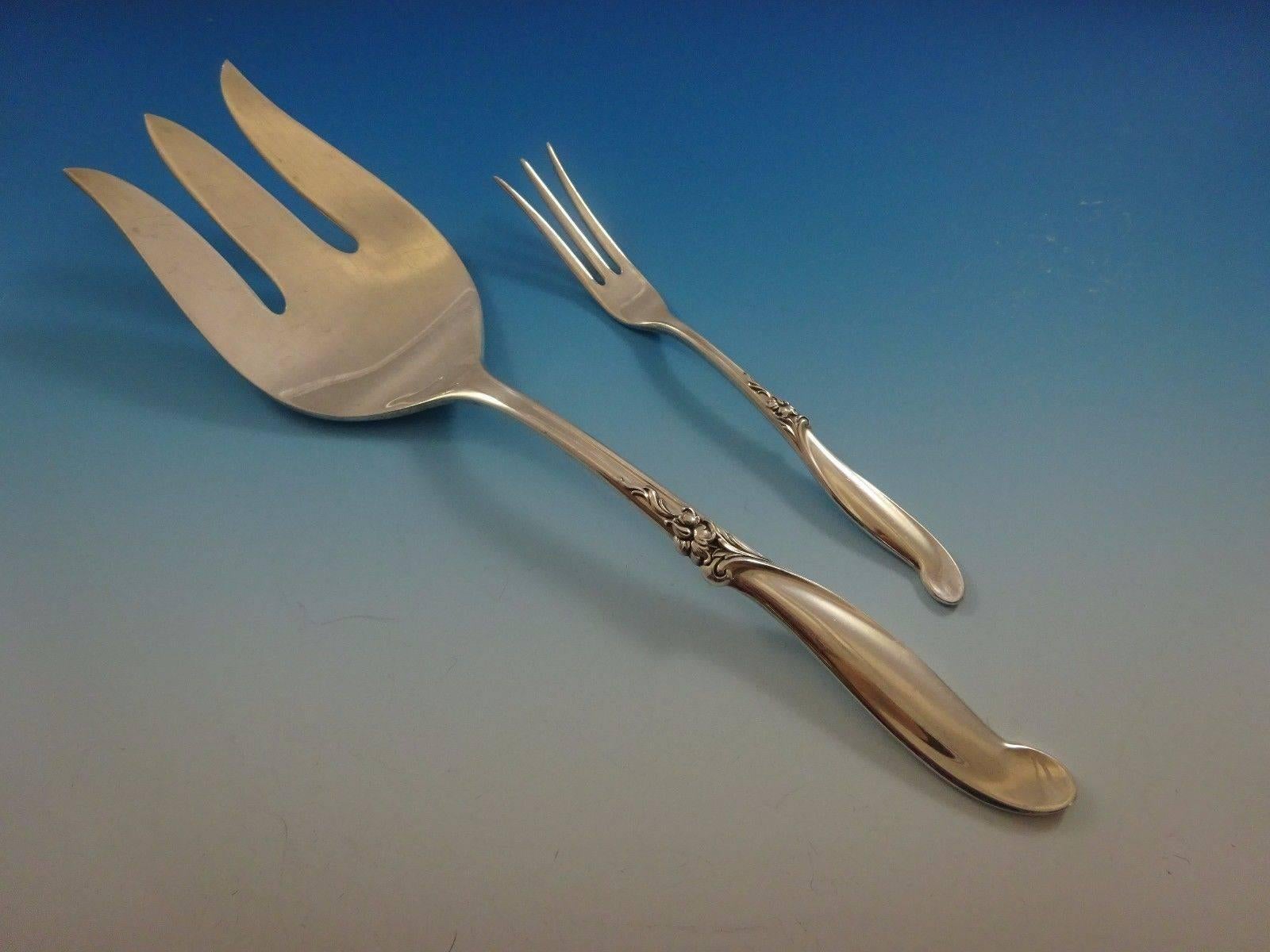 Ensemble de couverts en argent sterling 8 services 44 pièces Silver Melody par International en vente 2
