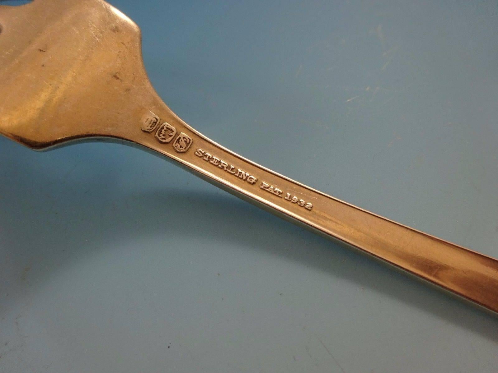Argent sterling Service de couverts en argent sterling pour 8, ensemble de 42 pièces Troubadour de Frank Whiting