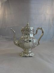 Richelieu By International Sterling Silver Tea Set Five-Piece Hand Chased