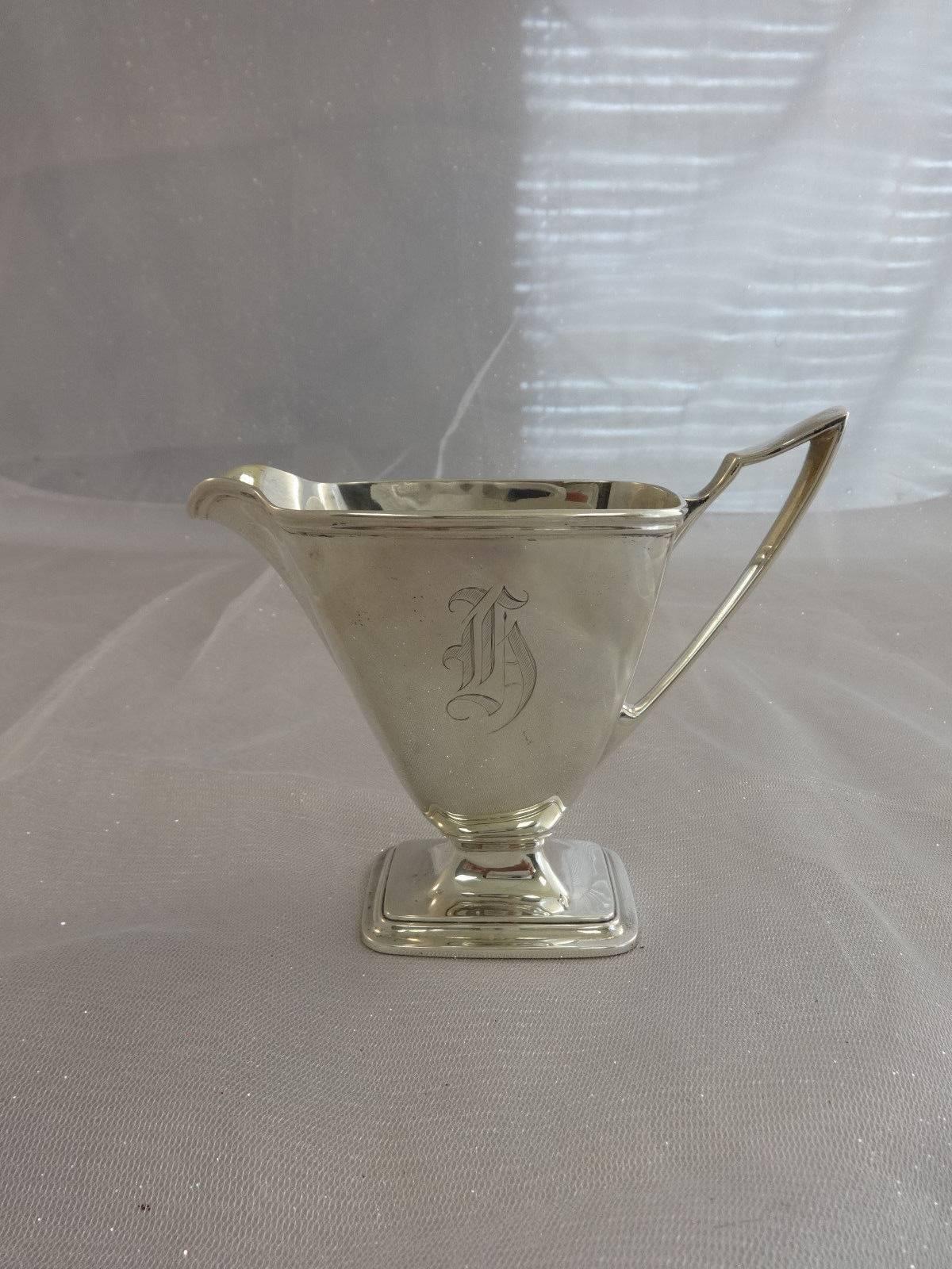 20th Century Mary Chilton Towle Sterling Silver Tea Set Kettle Creamer Sugar 4-Pc (#0174) For Sale
