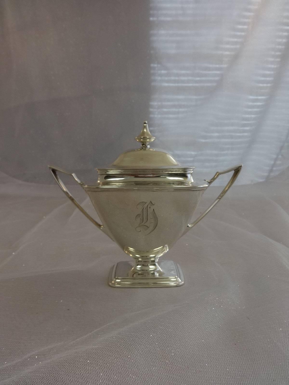 Mary Chilton Towle Sterling Silver Tea Set Kettle Creamer Sugar 4-Pc (#0174) In Excellent Condition For Sale In Big Bend, WI