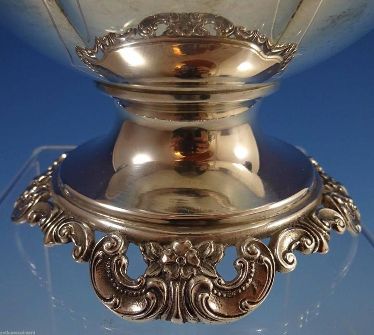 Grande Baroque Wallace Sterling Silver Tea Set Stunning 4Piece Set Hollowware For Sale at 1stDibs