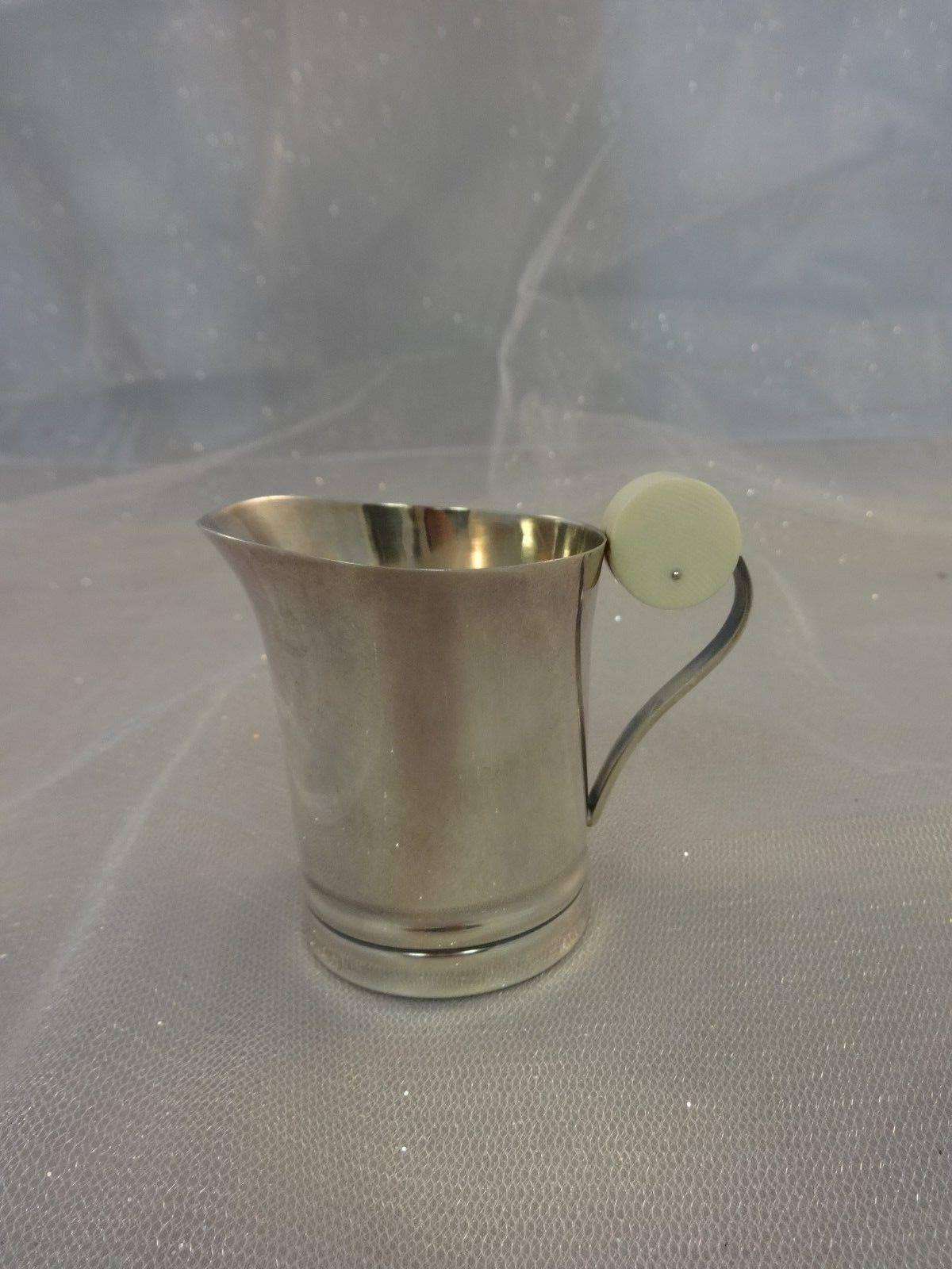 20th Century French .950 Sterling Silver Art Deco Tea Set Coffee Sugar Creamer Hollowware