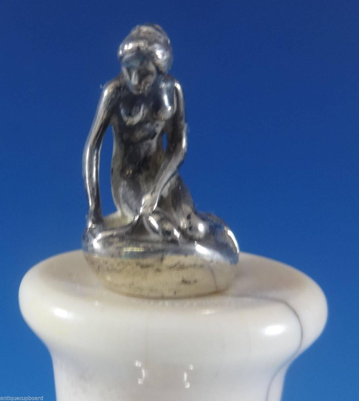 Mid-20th Century Cohr Sterling Silver Bell with 3-D Mermaid Figural 8 1/2