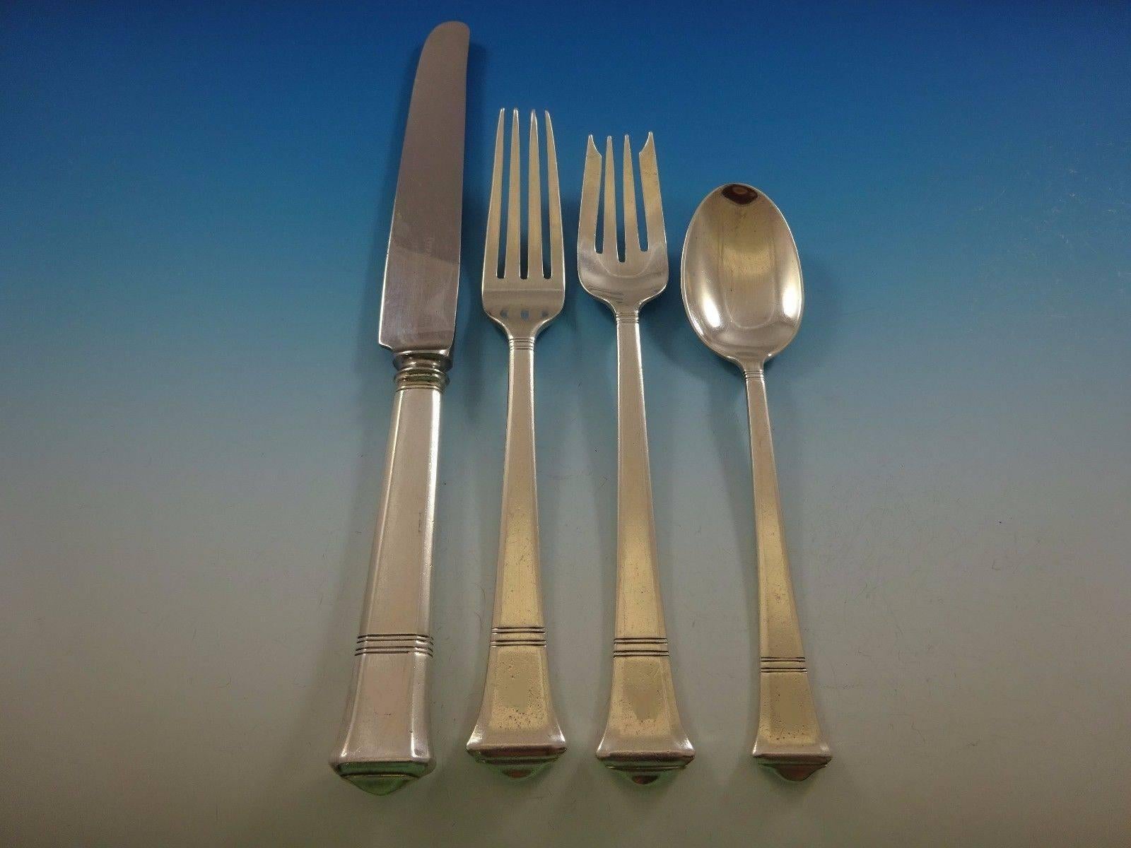 20ième siècle Service de couverts en argent sterling Windham par Tiffany and Co 159 pièces, très grand en vente