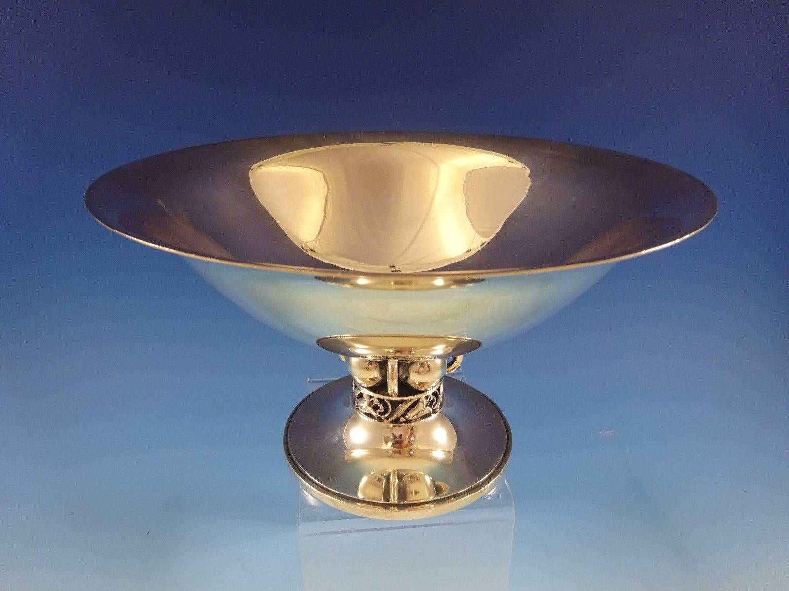 Designer Alphonse La Paglia (1907-1953) was a Sicilian-born silversmith who studied and trained with Georg Jensen. He designed this special line with Danish modernism influences for International in 1952, for only one year. La Paglia hollowware is