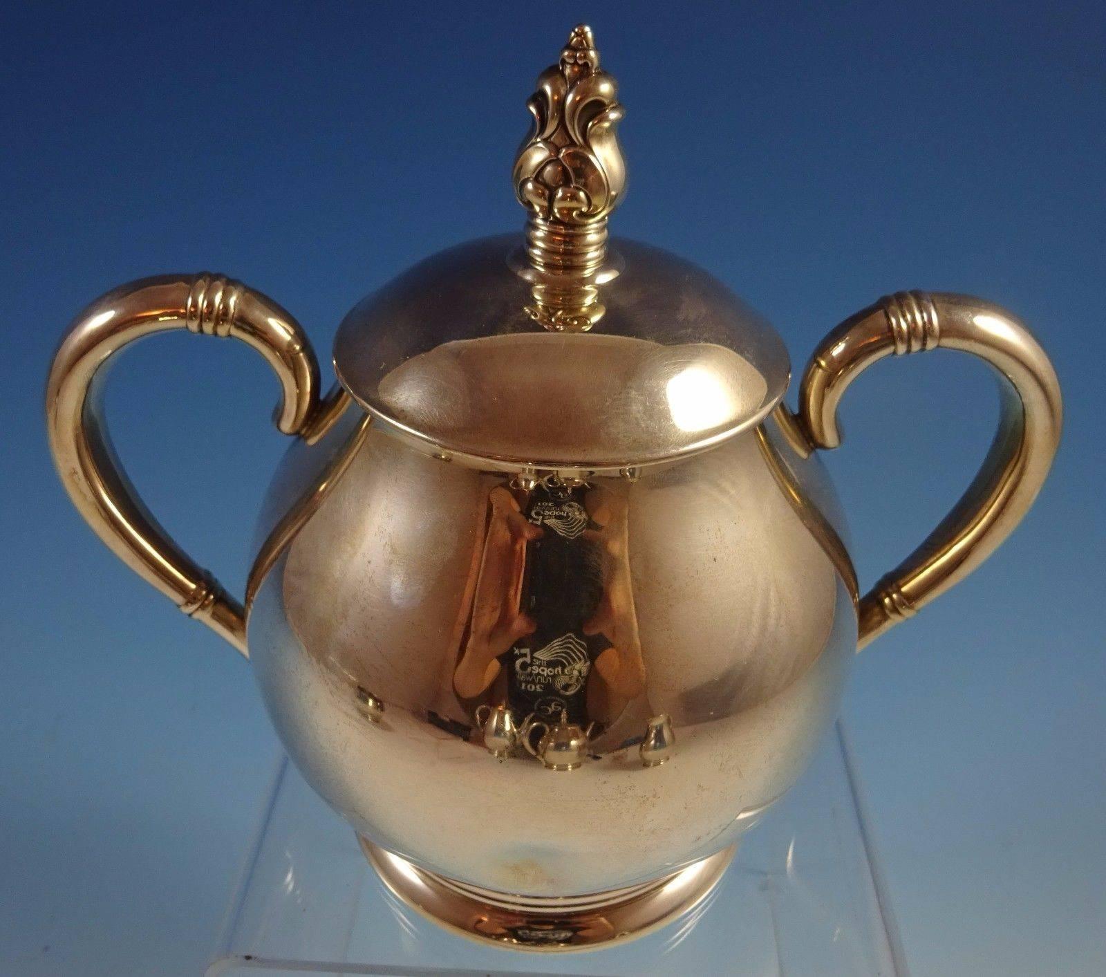 20th Century Mid-Century Royal Danish by International Sterling Silver Tea Set Five-Piece