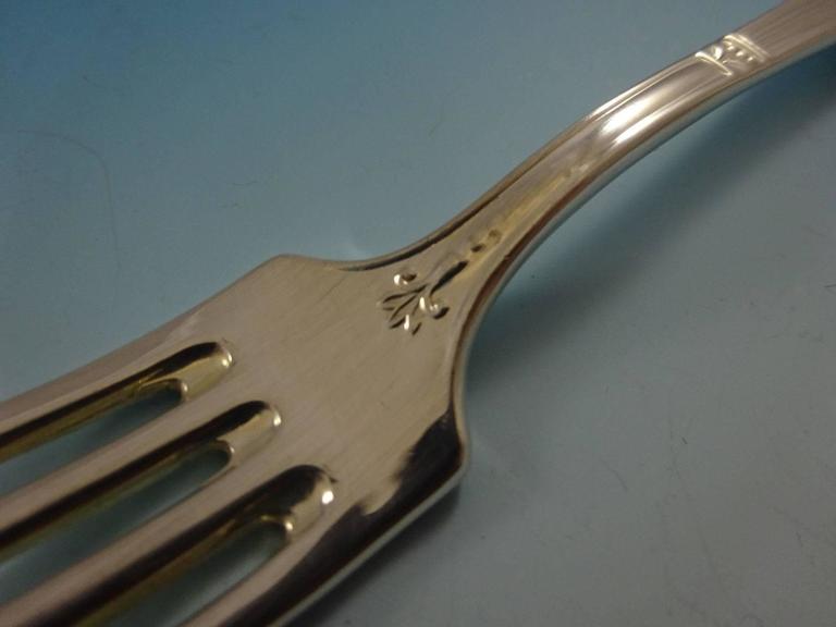 Beaded and Fluted by Modison Sterling Silver Flatware Set Service Made