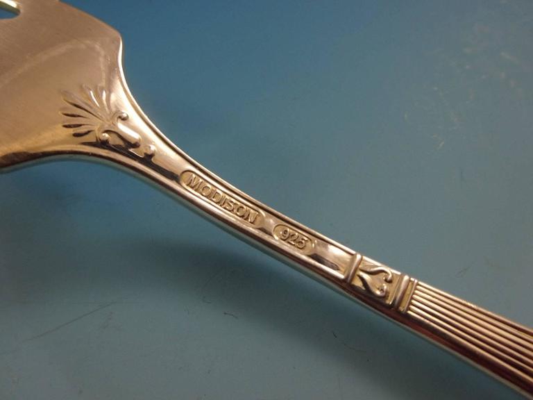 Beaded and Fluted by Modison Sterling Silver Flatware Set Service Made