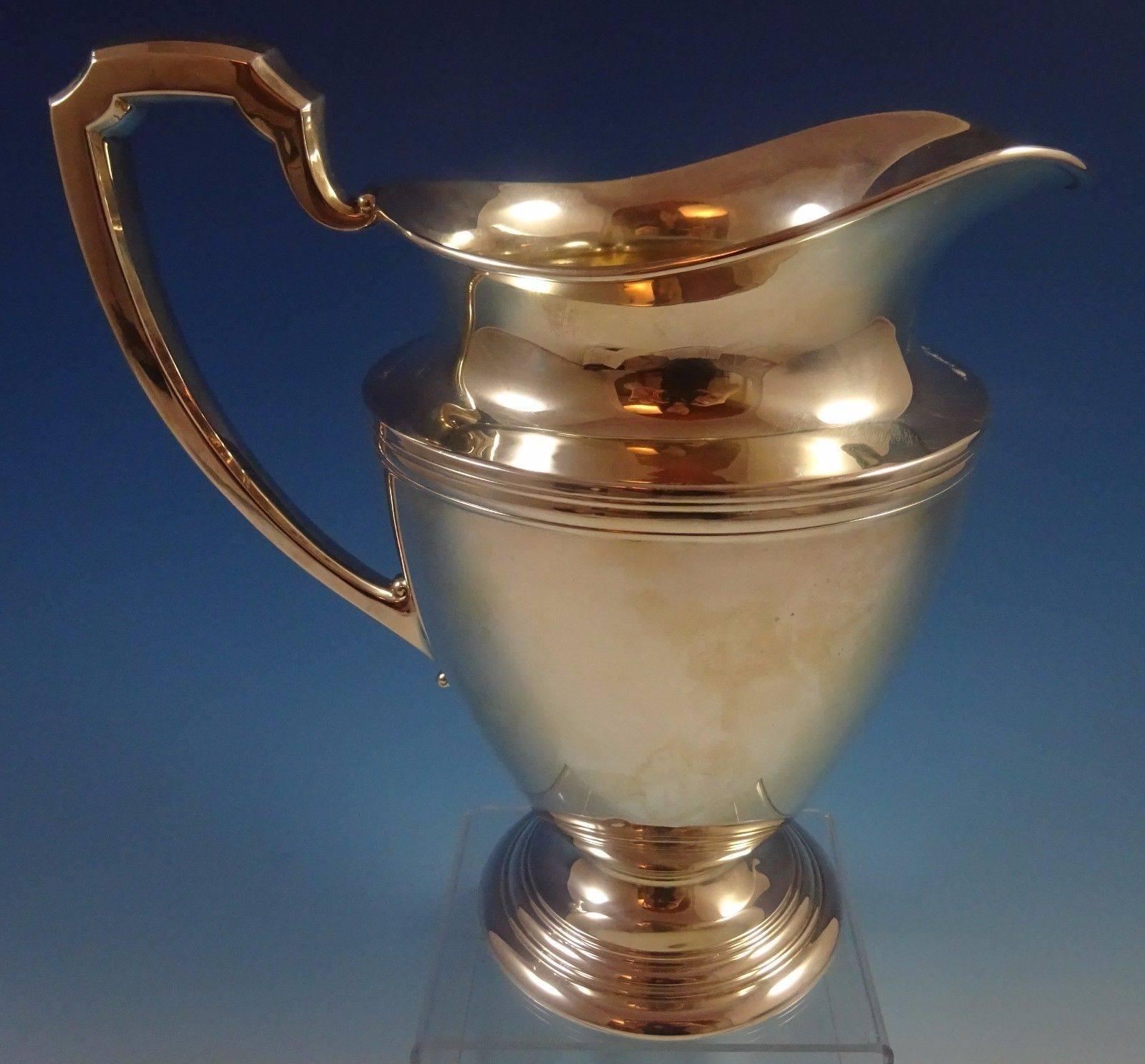 International Sterling Silver Water Pitcher #E28 4 Pint In Excellent Condition In Big Bend, WI