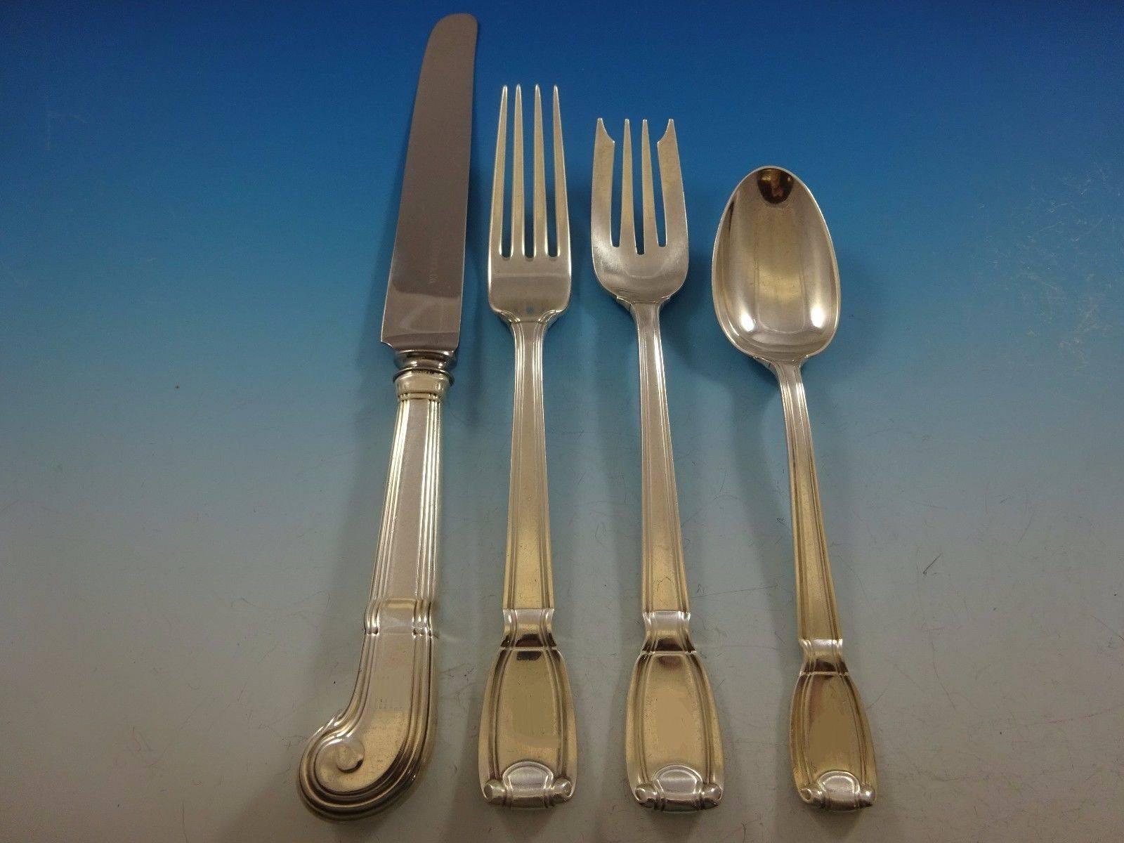 Castilian by Tiffany and Co. Sterling Silver Flatware Service Set 74 Pieces In Excellent Condition In Big Bend, WI