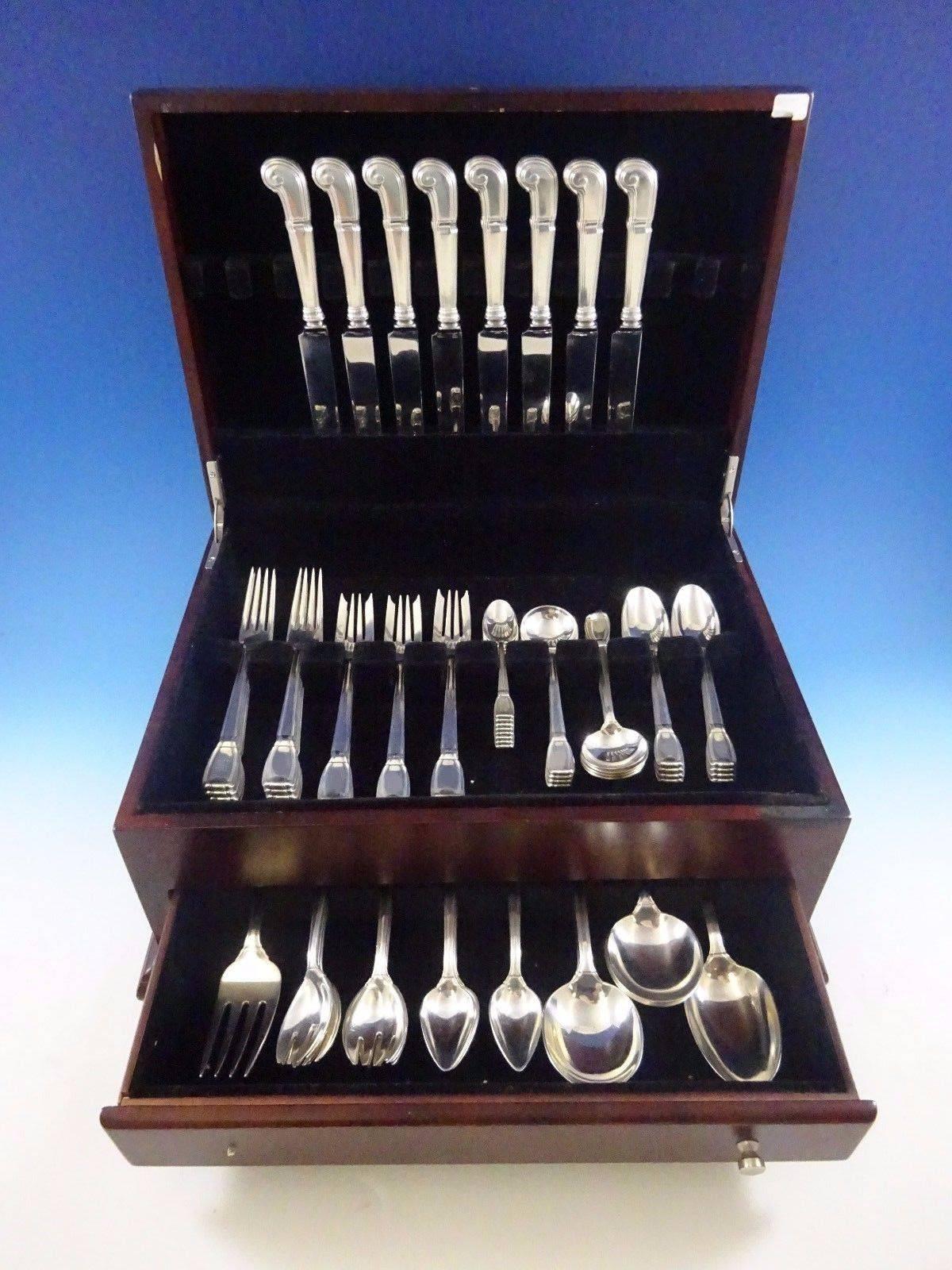 Castilian by Tiffany and Co. Sterling Silver Flatware set - 74 pieces. This set includes: 8 Luncheon Knives, 9 1/4