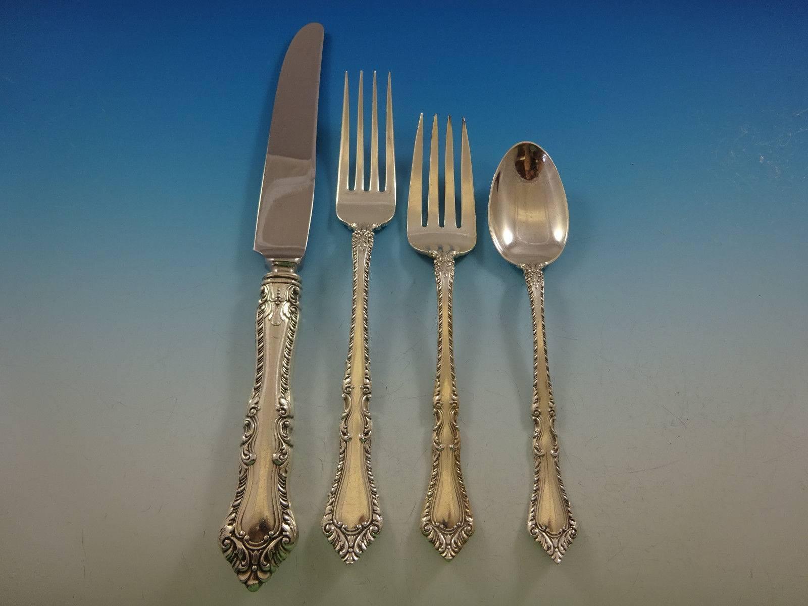 Foxhall by Watson Sterling Silver Flatware Set 12 Service 87 Pieces No Monograms For Sale 5