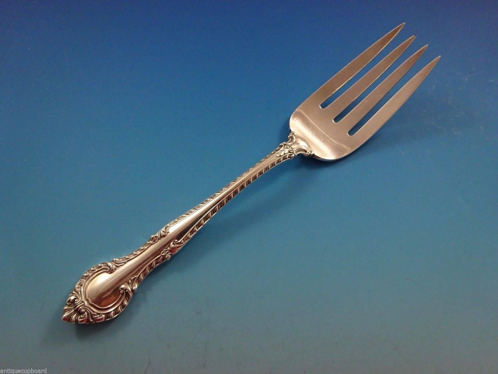 20th Century English Gadroon by Gorham Sterling Silver Flatware Service for Eight, 