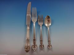 English Gadroon by Gorham Sterling Silver Flatware Set for 8 Service 95 Pieces