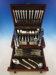 English Gadroon by Gorham Sterling Silver Flatware Set 12 Service 114 Pcs Huge