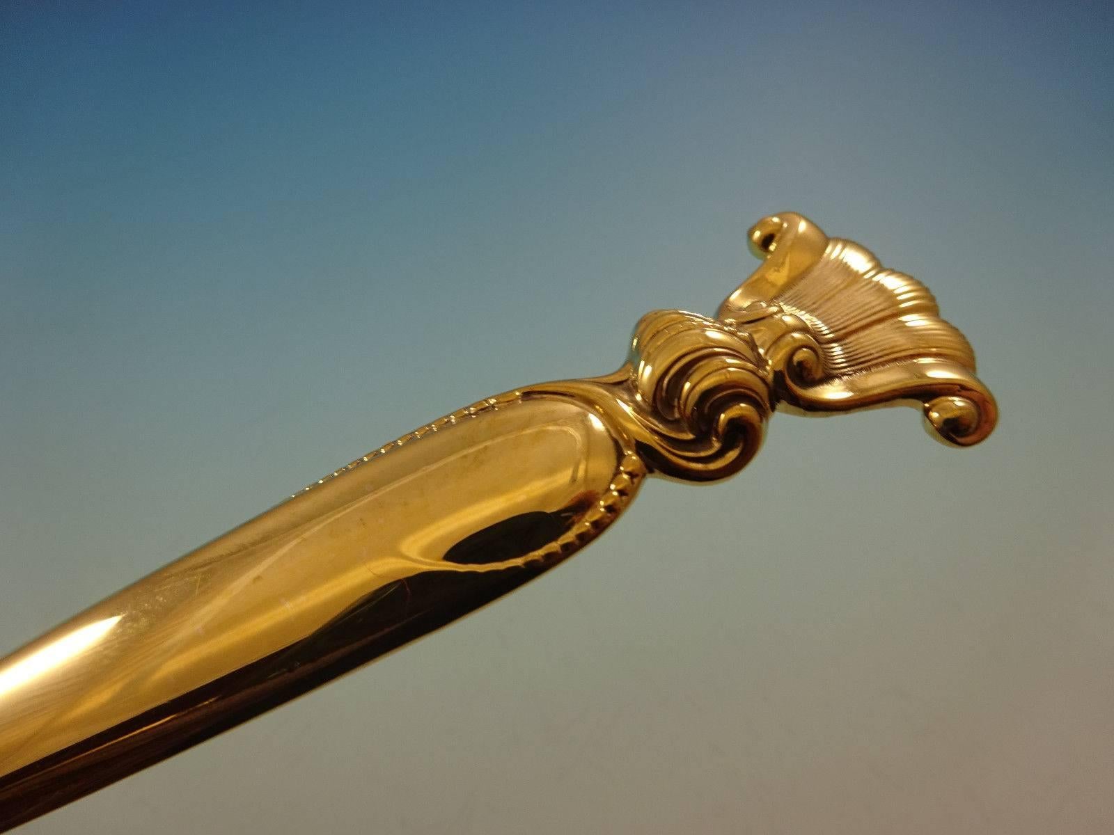 Service de couverts en argent sterling 12 pièces Romance of the Sea Gold de Wallace, 48 pièces en vente 1