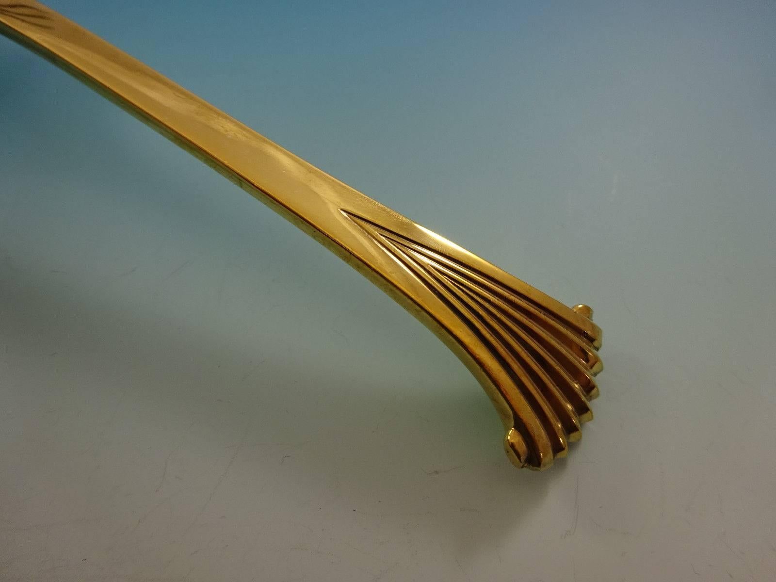Service de couverts en argent sterling Onslow Gold par Tuttle pour huit personnes, ensemble de 32 pièces Excellent état - En vente à Big Bend, WI