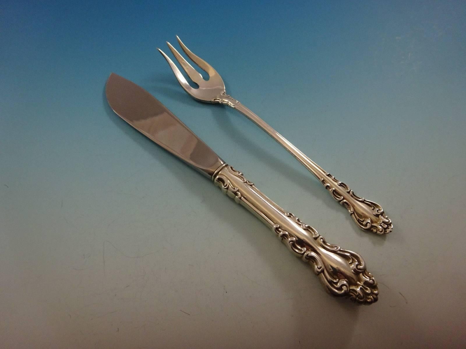 Spanish Baroque by Reed and Barton Sterling Silver Flatware Set Service Dinner  For Sale 2